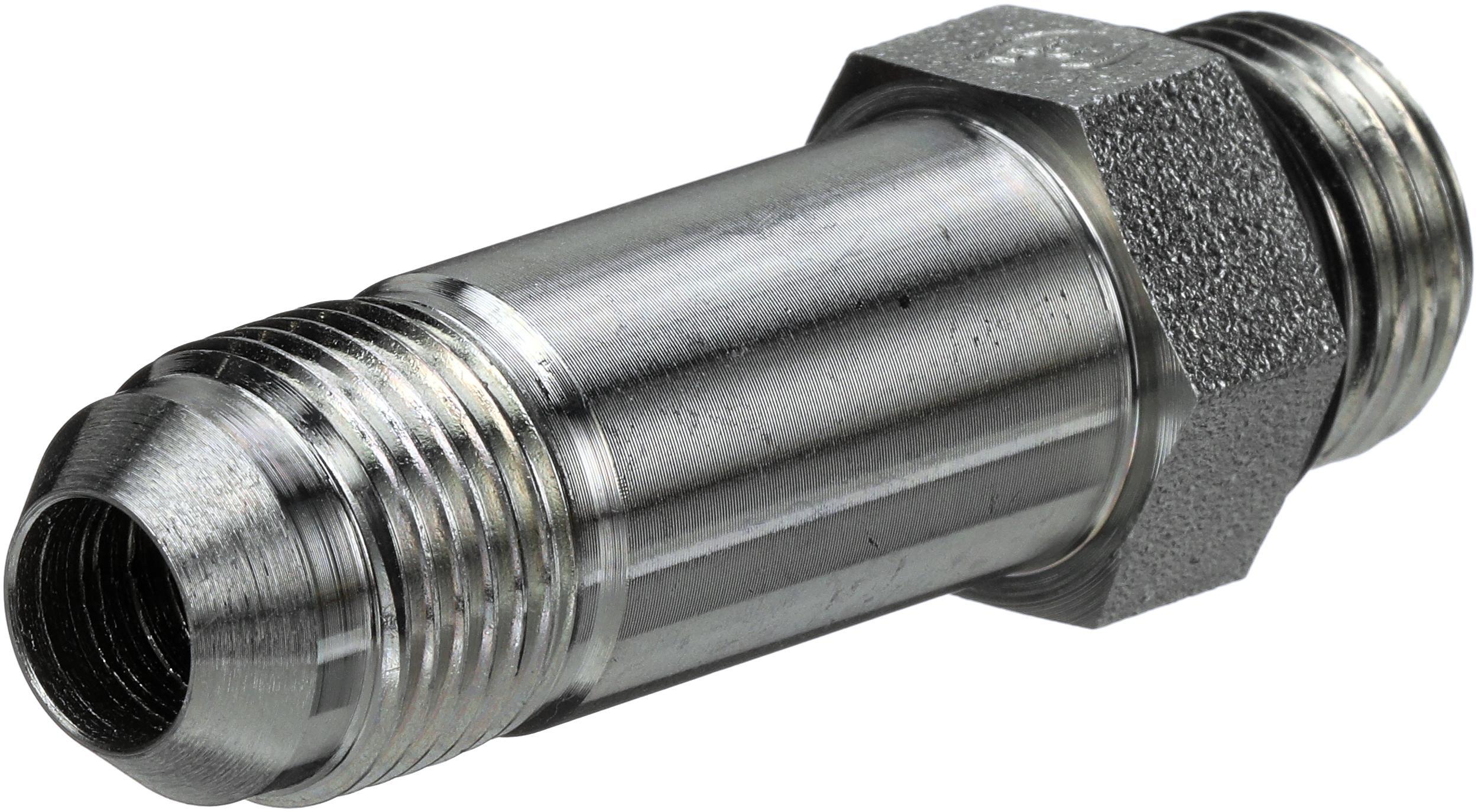 Hydraulic Adapter, SAE to SAE, Series: G60, 7/16-20 x 7/16-20 Nominal, Male JIC 37 °Flare x Male O-Ring Boss Light Duty End Style, Steel, Import