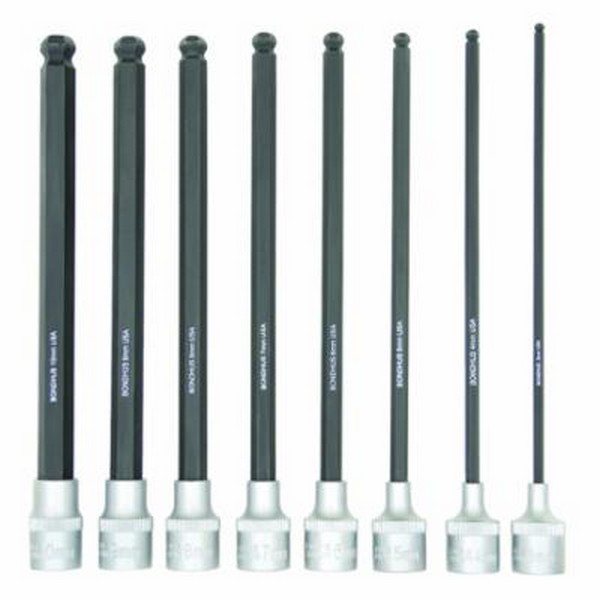 Socket Bit Set, Series: ProHold®, Measurement System: Metric, 8 Piece, 6 Inch Length Bit, For Use With: Standard 6-Point Socket, Steel, ProGuard™