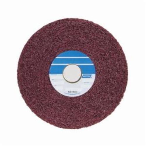 Non-Woven Abrasive Wheel, Convolute, Aluminum Oxide Abrasive, 6 in Wheel Diameter, 1 in Center Hole, 1 in Face Width, Medium Grade, 6000 RPM Maximum, 5 Density Number