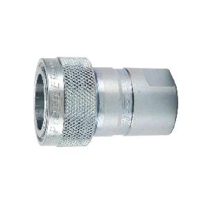 Hydraulic Coupling, 1/2 x 1/2-14 Inch Nominal, Hose x Female NPTF, Steel