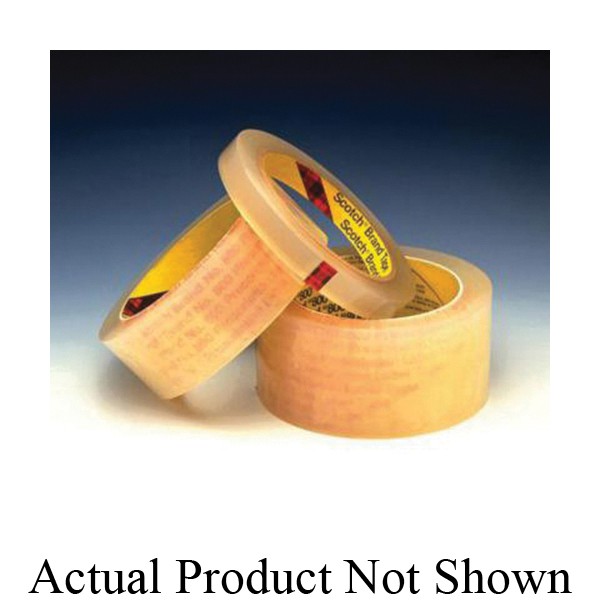 Prescription Label Tape, 72 yd Length, 1 Inch Width, 2.5 mil Thickness, Clear, 3 Inch Diameter Core, Acrylic Adhesive, Acetate Backing, 30 in-oz Adhesion Strength, 12 in-lb Tensile Strength