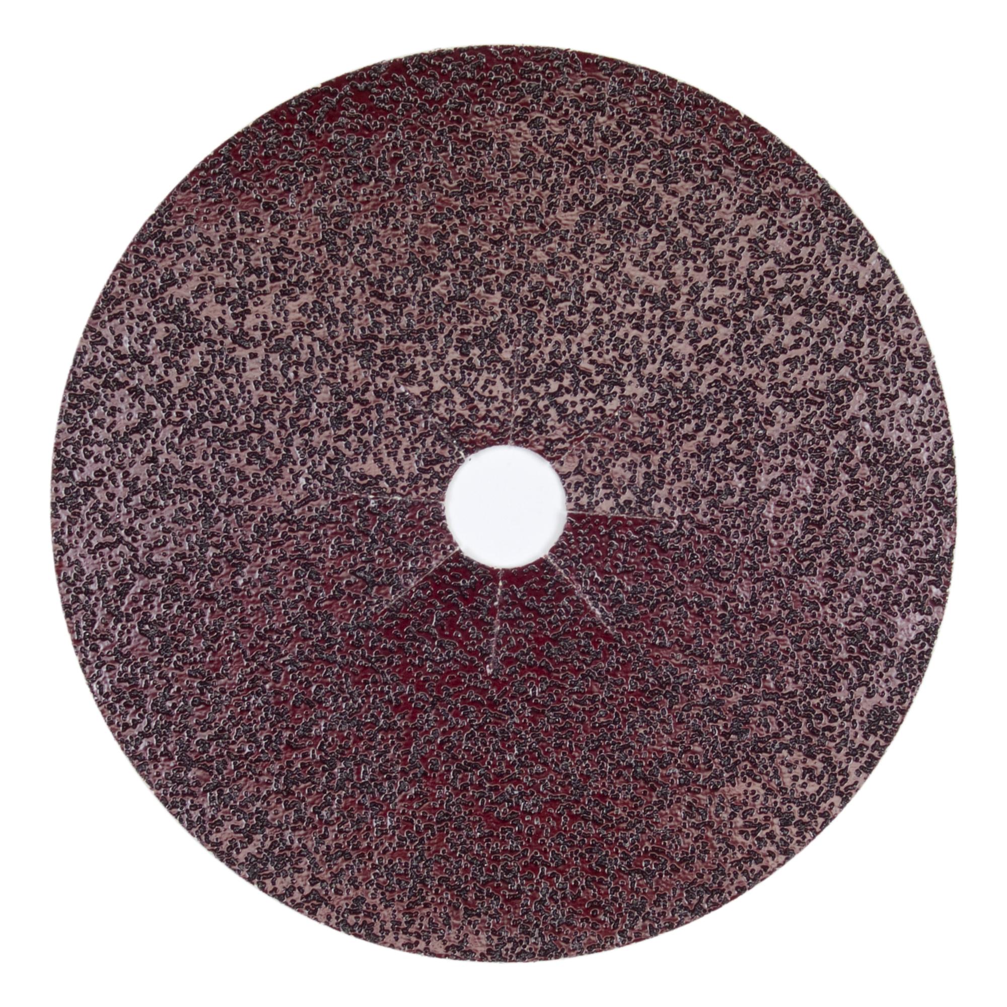 Sanding Disc, Large, Series: S413/S456, 16 in Diameter Disc, P20 Grit, Extra Coarse Grade, Silicon Carbide Abrasive, Fiber Reinforced Paper Backing, E-Weight/F-Weight Backing Weight, 175 RPM Maximum