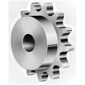 Roller Chain Sprocket, Type B Single Strand Machine Cut Induction Hardened Teeth, 3/4 to 1-3/4 in Bore Dia, 3.978 in Outside Dia, #60 Chain, 15 Teeth, 3/4 in Pitch, 3.607 in, 2.79 in Hub Dia, 1-1/4 in Length Through Bore, Steel