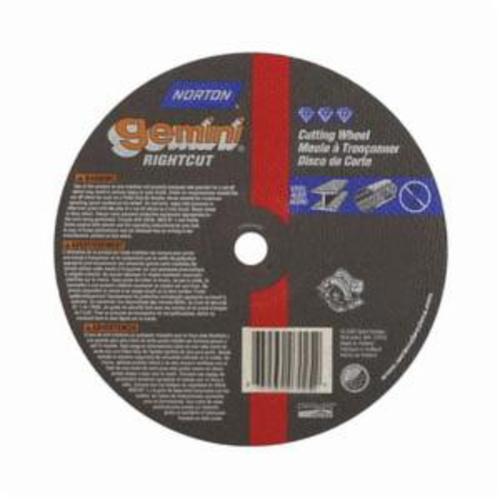 Cut-Off Wheel, All Purpose Small Diameter, Series: U57A, 8 in Wheel Dia, 1/16 in Wheel Thickness, 5/8 in Center Hole, 36 Grit, Extra Coarse Grade, Aluminum Oxide Abrasive, 7640 RPM Maximum, Resin Bond, Wheel Type Number: Type 01/41 Straight, For Use With: Circular Saw Machines