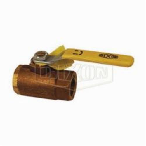 Ball Valve, 1/4 Inch Nominal, FNPT End Style, 600 psi Pressure, Full Port, Bronze Ball, Bronze Body, Bronze Stem and Glass Filled RPTFE Seat Trim