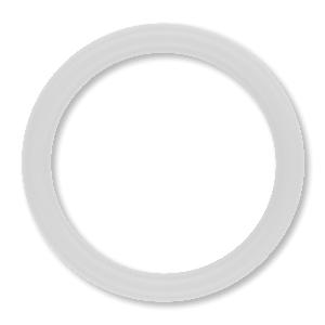O-Ring, 16.75 mm ID, 0.375 mm Cross Section, Round Cross Section, -65 to 500 °F, PTFE, White