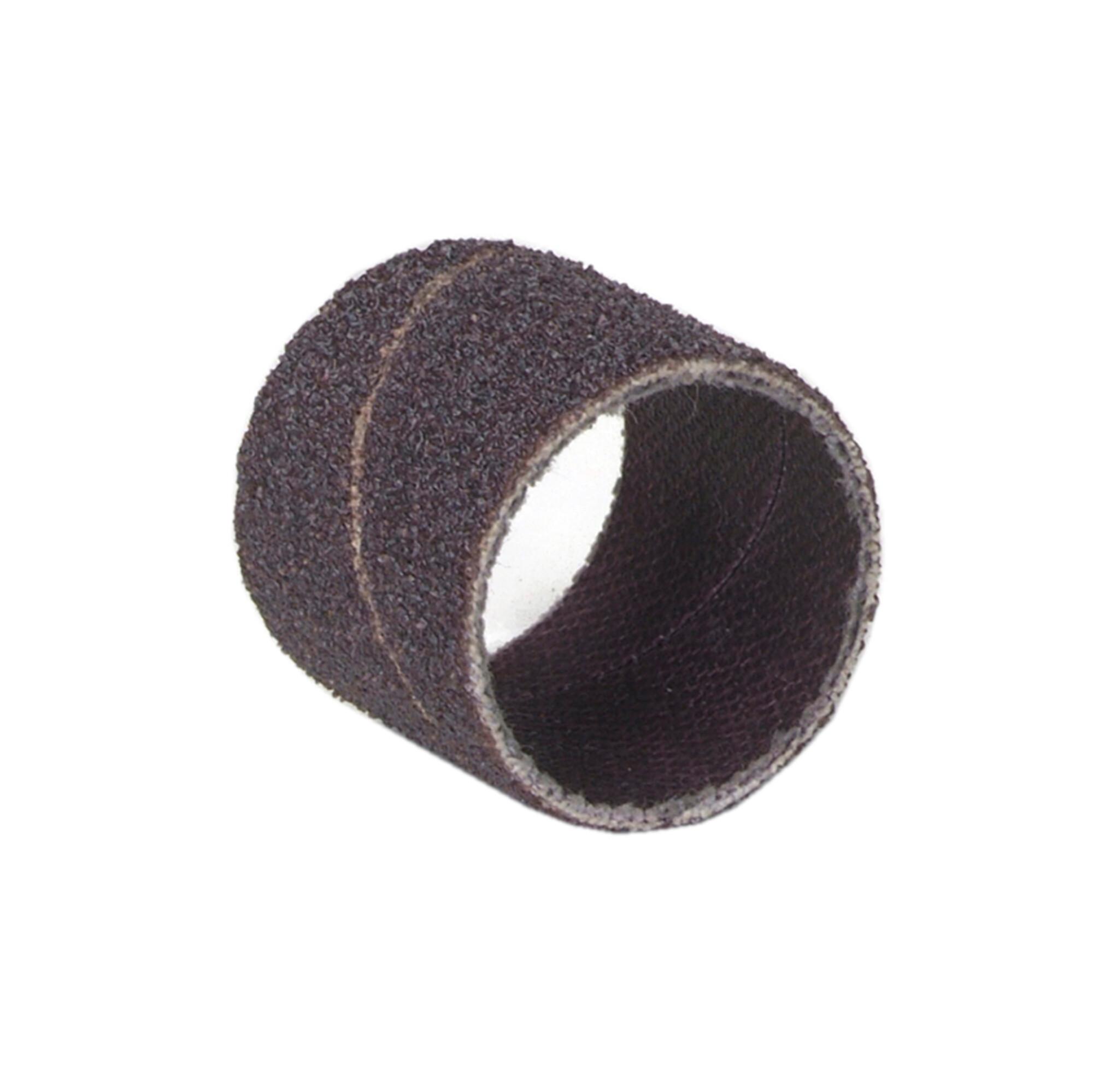 Abrasive Band, Spiral, Series: R228, 1/2 in Band Diameter, 1/2 in Band Length, 120 Grit, Medium Grade, Aluminum Oxide Abrasive, Heavy Cotton Backing, 30000 RPM Maximum, X-Weight Backing Weight