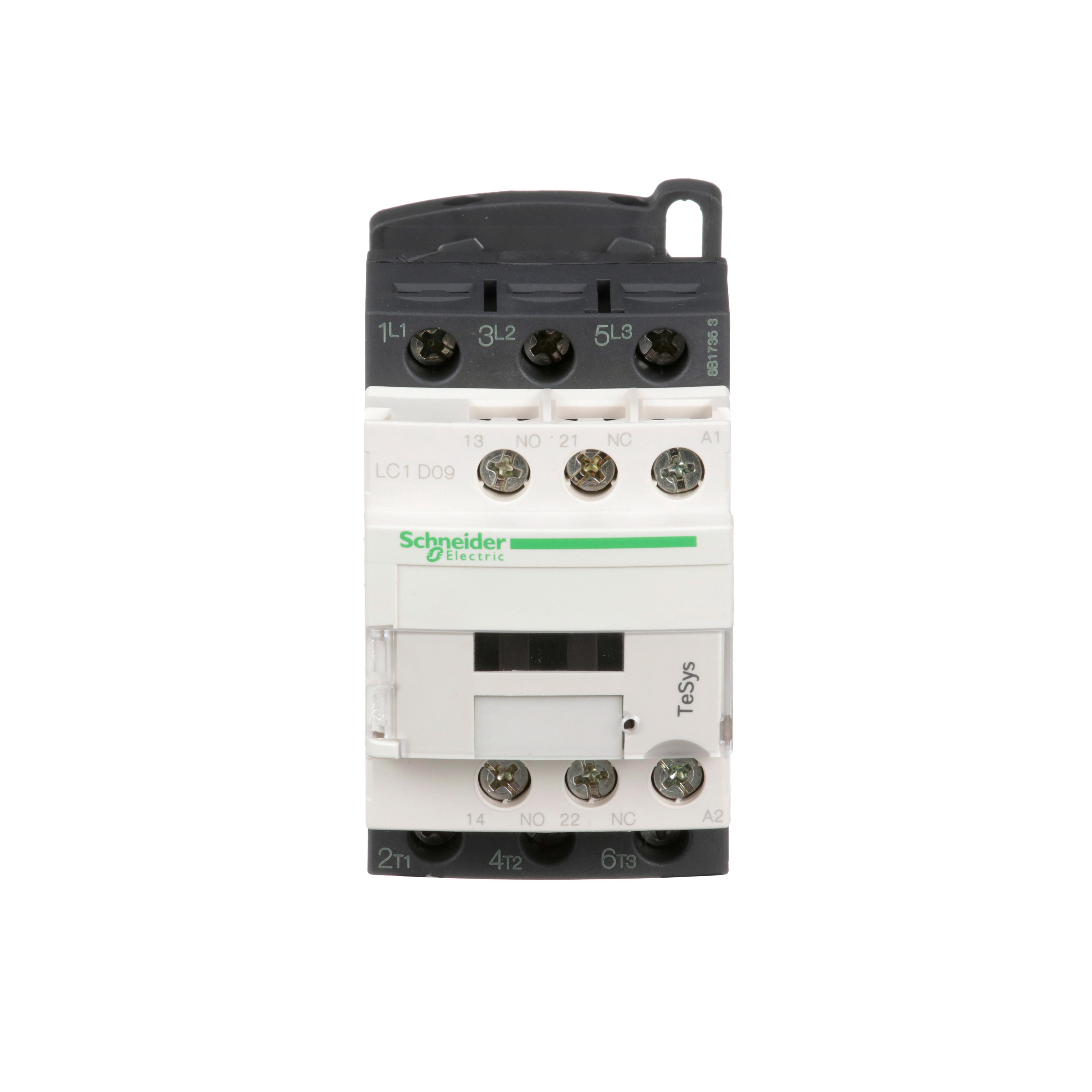IEC Contactor, Direct On-Line, 120/690 V DC, 300 V DC Coil, 9/25 A Maximum Load Current, 7.5/7.7 VA Coil, 3 Pole, 50/60 Hz Frequency, 0.2/1.56 W Wattage, Mechanically Linked/Mirror/Non-Reversing Contact, 3NO Contact Configuration, 1NO-1NC Auxiliary Contacts, Rail/Surface Mounting