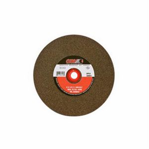 Straight Bench and Pedestal Grinding Wheel, 8 Inch Overall Diameter, 1 Inch Thickness, 1 Inch, 80 Grit, Aluminum Oxide Abrasive