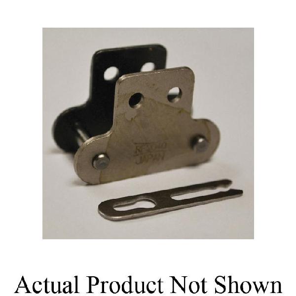Connecting Link, Double Pitch Standard, C2050AS Chain, 1-1/4 in Pitch, 0.878 in Overall Width, 0.2 in Pin Dia, 0.591 in H Link Plate, 0.079 in THK Link Plate, 600 Stainless Steel