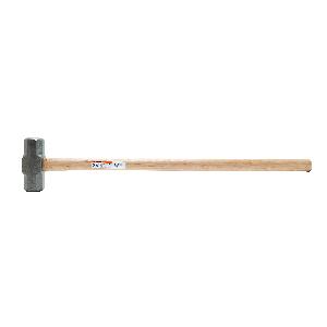 Sledge Hammer, 34-1/4 in Overall Length, 2-5/16 in Face Dia, 8 lb Head, Forged Steel Head, 6-7/16 in Head Length, Hickory Wood Handle