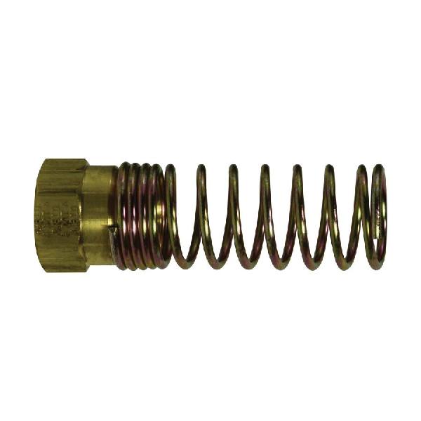 Nut and Spring Assembly, Nut & Spring Fitting/Connector, 3/8 Inch Nominal, Hose End Style, 1.03 Inch Hex, 3.55 Inch Length, 125 psi Pressure, -40 to 120 °F, CA360 Brass