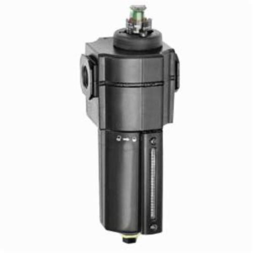 Oil Removal Coalescing Filter, High Flow, Series: Series 1 F74H, 3/4 Inch, 120 scfm Dry, 60 scfm Saturated, 250 psig, -30 to 150 °F, 0.01 micron Filter, Aluminum Bowl, 9.8 Inch Overall Length, Aluminum