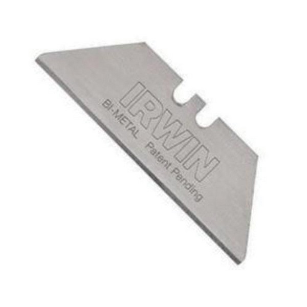 Safety Blade, General Purpose, 0.025 in Thickness, 2 Points, Blunt Point/Straight Edge Blade Design, 2-3/16 in Blade Length, Bi-Metal, 3/4 in Blade Width, Compatible With: Most Standard Utility Knives