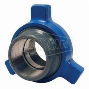 Hammer Union, Series: 206, Union Fitting/Connector, 8 Inch Nominal, Thread End Style, SCH 40 Schedule, 2000 psi NSCWP Pressure, Forged Steel, Blue/Gray, -20 to 250 °F