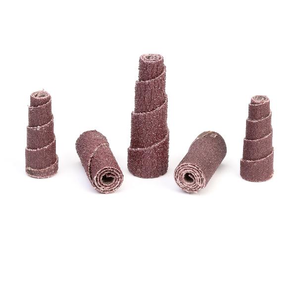 Cartridge Roll, 2 Inch Overall Length, P240 Grit, Aluminum Oxide Abrasive, Cloth Backing, X-Weight Backing Weight, Brown