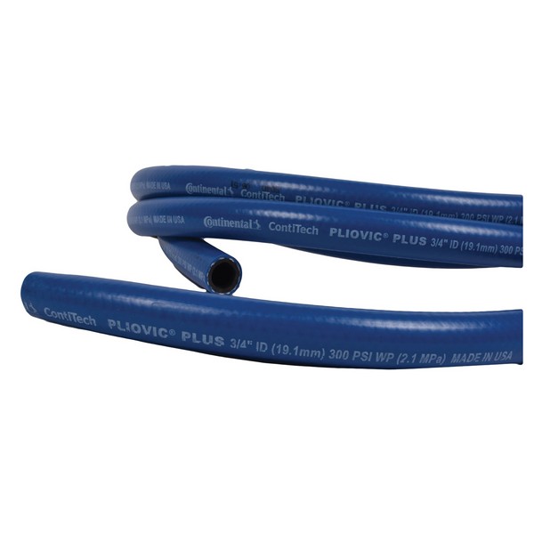 Air and Multipurpose Hose, 1/4 in Nominal, 50 ft Length, 300 PSI Working, -10 to 158 °F, Blue/Black