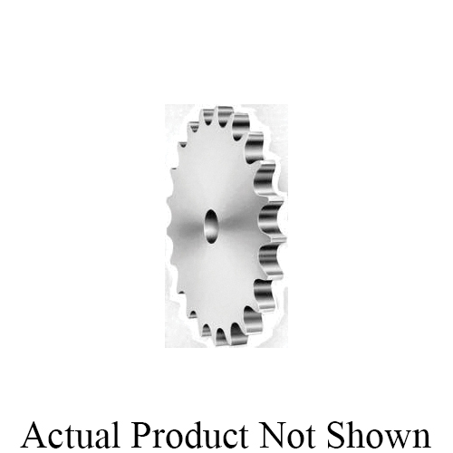 Roller Chain Sprocket, Type A Single Strand Machine Cut Stock Bore, 1-11/16 in Bore Dia, 18.05 in Outside Dia, #120 Chain, 36 Teeth, 1-1/2 in Pitch, 17.211 in, Steel