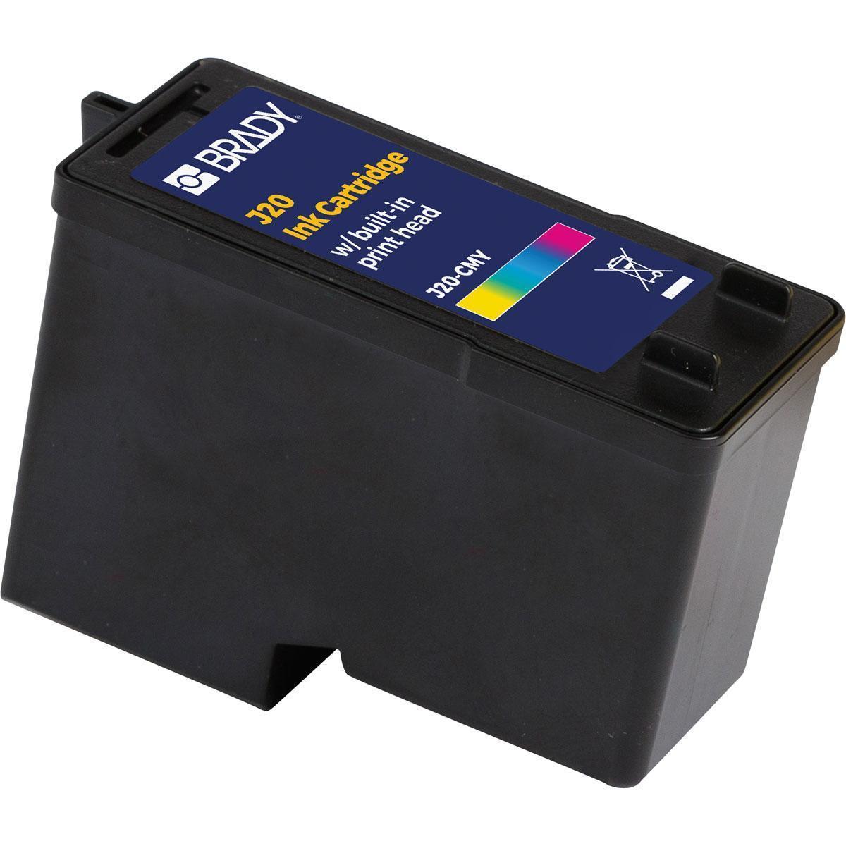 Label Printer Ink Cartridge, Printer, Color Label, Cyan/Magenta/Yellow, 1.6 Inch Width, 3.9 Inch Length