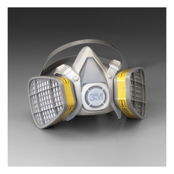 Half Facepiece Disposable Respirator Assembly 5103, Organic Vapor/Acid Gas, Small, 12/Case