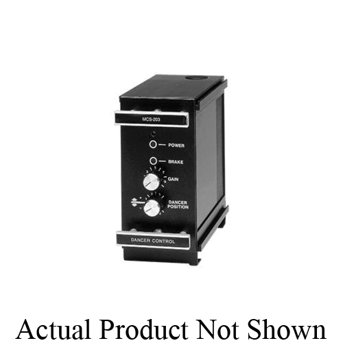 Dancer Control Module, Closed Loop MCS-203, 24 to 28 VDC Input, 0 to 24 VDC Output, For Use With: 24 V Electric Clutches/Brake, TB, ATTB and ATTC Series and Magnetic Particle Clutches/Brakes, 3 A Input Current, -20 to 113 °F Ambient Temperature