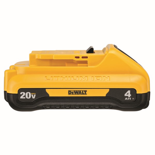 Battery, Compact, Lithium-Ion Battery, 4 Ah Battery, 20 VDC Charge, For Use With: Tools and Chargers, 5 in L Dimensions