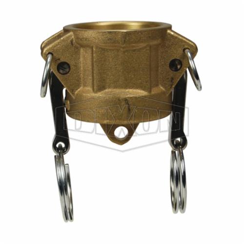 Cam and Groove Dust Cap, Type DC, Fitting/Connector Type: Cap, 1 Inch Nominal Size, 2-11/16 Inch Length, Brass, 2-5/32 Inch Height