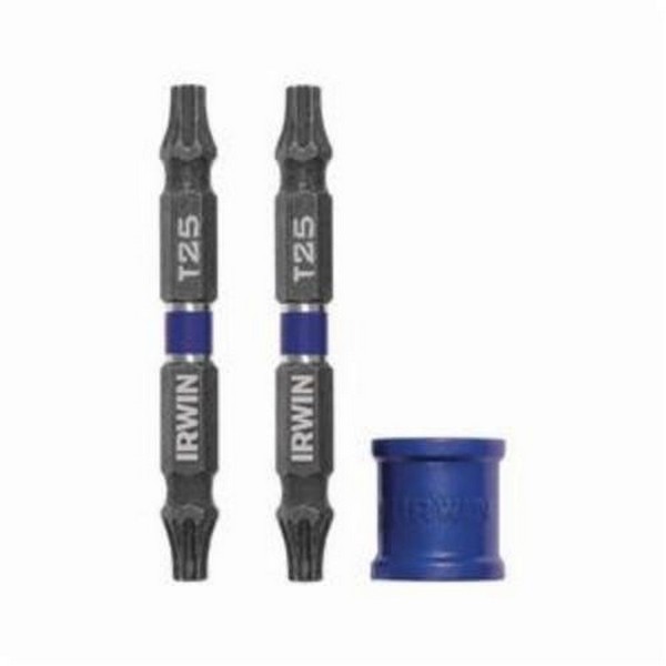 Power Bit Set, Double End, 3 Piece, For Use With: Impact Drivers and Quick-Change Chucks, 1/4 in Shank, Cold Forged Steel, Black Oxide