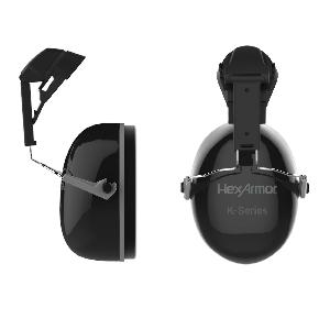 Earmuffs, Universal, Series: K1C, For Use With: XP200, XP250, XP200E, XP250E, XP450A, XP450AE, XP500IES, XA250 and XP250IES Safety Helmet, Specifications: 22 dB NRR, Hard Hat Mounted, Plastic, Black