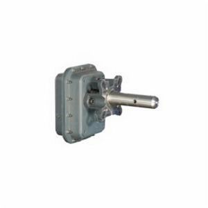 Gear Drive, J-Unit, Series: 5000, 14:1 Gear Ratio, Solid Shaft Input, CEMA Adapter Output, 1-1/2 in Input, 2-7/16 in Output, 125 RPM Output Maximum Speed, 12200 in-lb, Screw Conveyor/Horizontal Mount, Cast Iron, 13.85 in L x 7.36 in W x 17