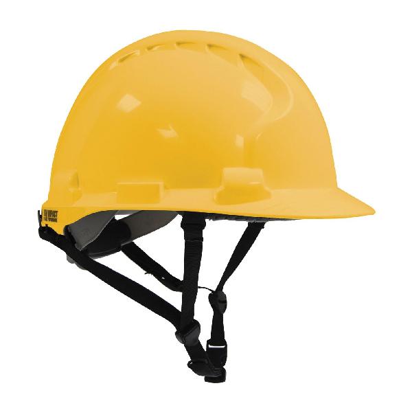 Hard Hat, Series: MK8 Evolution®, Unisex, Fits Hat Size: 6-5/8 to 8 in, Yellow, HDPE Shell/Expanded Polystyrene Liner, 4-Point Chin Strap/Polyester Strap Suspension, Class E, Type II
