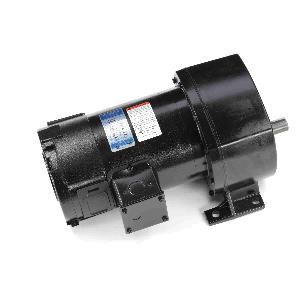 Gear Motor, 90 VDC, 2.7 A Full Load Amperage, 0.25 HP, 3, 92 RPM Maximum, 3/4 Inch Shaft Diameter, 1-1/2 Inch Shaft Length, Reversible, 160 in-lb, 19:1 Gear Ratio, Right-Angle Capacitor Start Motor, Ball Bearing, 575 lb Overhung Load, Special Mount, 40 °C Ambient, Class F Insulation, Totally Enclosed Nonvented (TENV), Die Cast Aluminum Housing