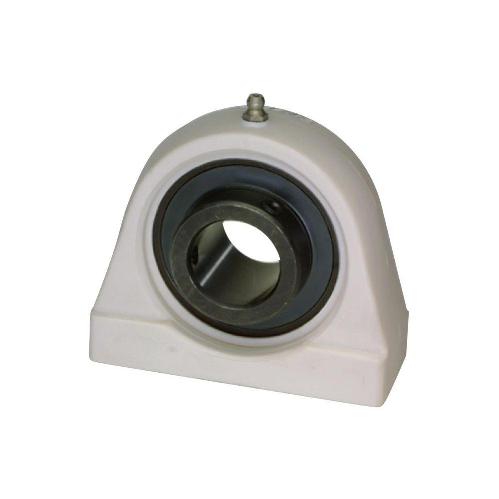 Tapped Base Pillow Block, Standard Duty, Series: BUCTPA, 0.75 in Bore, 73 mm Overall Length, 35 mm Overall Width, 66 mm Overall Height, Ball Bearing Mounting, Set Screw Locking Device, Dual Seal, Thermoplastic, Black Oxide