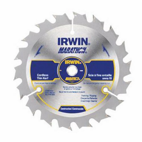 Circular Saw Blade, Cordless, Series: Construction Series, 5-3/8 in Diameter, 10 mm Arbor, ATB Teeth, 18 Teeth, 0.63 in Kerf, Carbide Cutting Edge