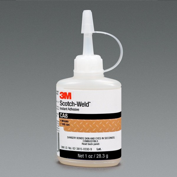 Instant Adhesive, Bottle Container, 1 fl-oz Container, Ethyl Base, Begins to Harden: 15 min Air/10 min Force, 5 to 40 s Setting, 24 hr Curing, Clear