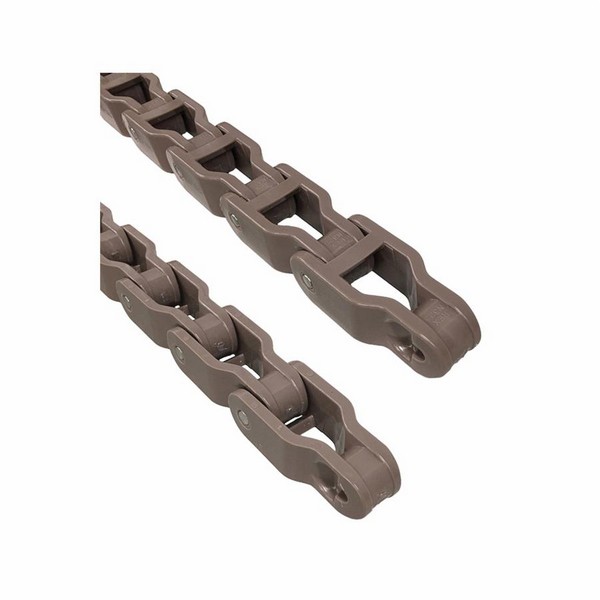 Flat Top Conveyor Chain, Straight Running, Series: N325, 3.268 Inch Pitch, 0.44 Inch Pin Diameter, 2.13 Inch Pin Length, 2.56 Inch Plate Width, Acetal, Tan