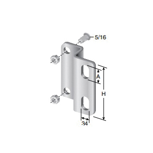 Channel Bead Wall, Ultra Heavy Duty, Series: 681, Specifications: 3/4 Inch Height Slot, 10 ga Thickness, 2 Slot, Stainless Steel, 2-3/4 Inch Height Dimensions
