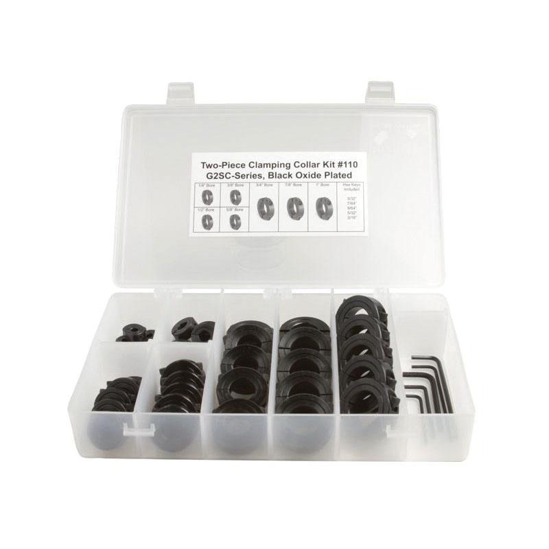 Collar Kit #110, Clamping Collar Kit, 2-Piece, Metal