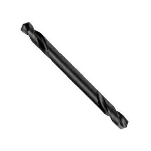 Double End Drill Bit, Series: 606, 1/8 in Drill Size - Fraction, 0.125 in Drill Size - Decimal Inch, 2 in Overall Length, 5/8 in Cutting Depth, 5/8 in Flute Length, 135 deg Point, Split Point, Right Hand Cutting, M2 HSS Cutting Edge, M2 HSS, Black Ox