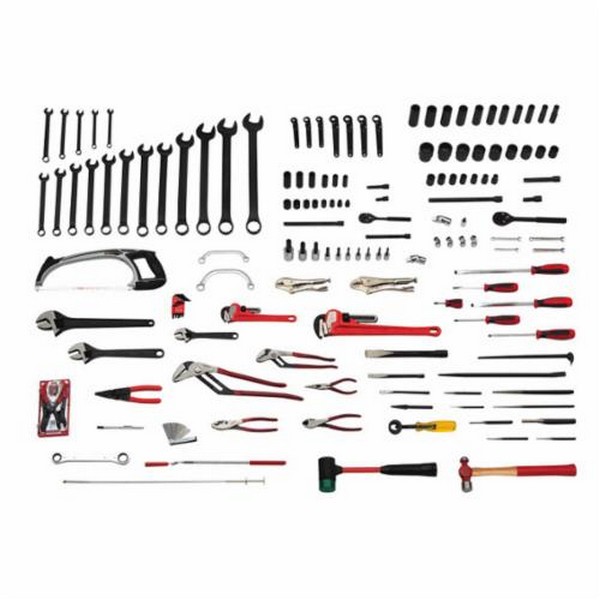 Mechanic's Tool Set, Railroad Roadway SAE, 1/2 in, 3/8 in Drive, 172 Piece, For Use With: 1/4 to 1-1/2 in Fastener