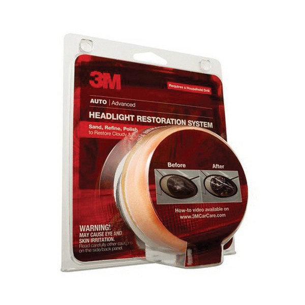 Headlight Lens Restoration System, For Use With: 1200 to 1600 RPM Household Drill, Removes: Scratches, Yellowing and Buildup