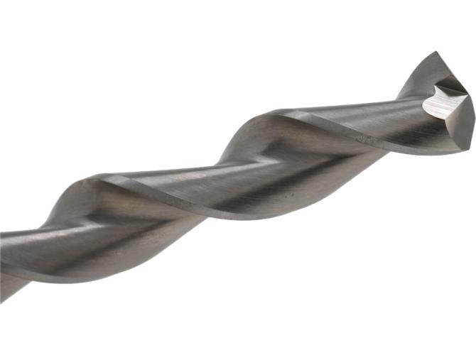 Parabolic Taper Drill, Series: 2565, 7.25 in Overall Length, 2 Flutes, Spiral Flute, 4.625 in Flute Length, 0.421 in Shank, Straight Shank, 118° Point, Notched Point, Right Cutting Direction, HSS Cutting Edge, Uncoated