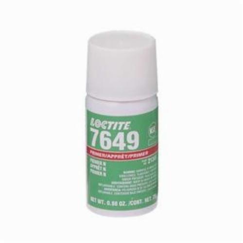 Adhesive Primer, 1-Part Very Low Viscosity, Series: Primer N™ SF 7649™, Aerosol Can Container, 25 g Container, 70 s Drying, Green, 0.79359999999999997 Specific Gravity, 11.7 g/L VOC, 2 cPs at 77 deg F Viscosity, Applicable Materials: Metal