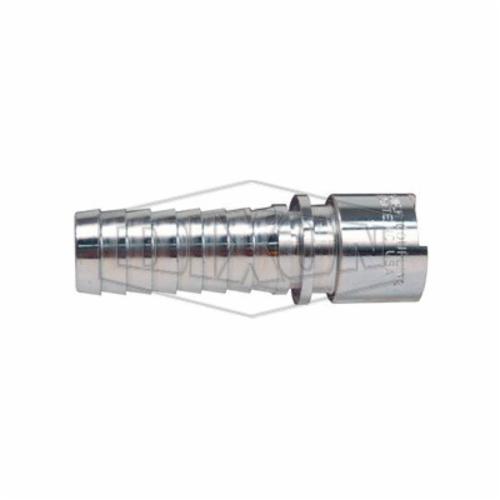 Quick Disconnect Coupler, Interchange, Series: N Series, 1/2 Inch Nominal, Quick Disconnect Coupler x Hose Barb End Style, 2.98 Inch Length, 500 psi Pressure, -40 to 250 °F, Steel, 1.33 Inch Outside Diameter, Domestic