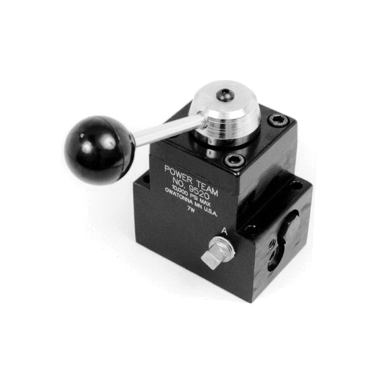 Pump Mounted Valve, Manual Tandem Center, 3/8 in NPTF Port, 10000 psi Pressure, 5 cu-ft/min Flow Rate, 3-Way Ports/Ways, Media: Oil, Lever Operated Actuation, Steel Body