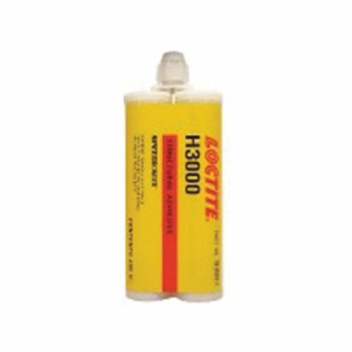 Structural Adhesive, 2-Part General Purpose High Strength Low Viscosity, Series: AA H3000™ Speedbonder™, Dual Cartridge Container, 50 mL Container, Acrylic Base, Opaque/Tan/White, 1:1 Mixing Ratio, 0.95% Part A, 11.7 g/L Part B VOC, For Use On: Plast