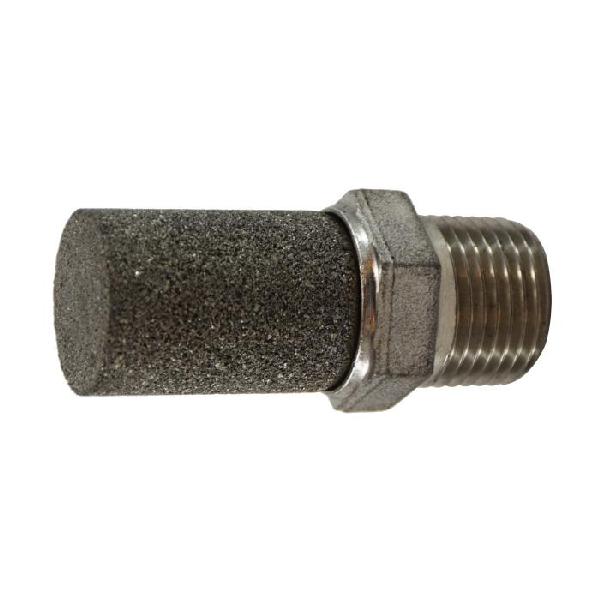 Muffler, 1/2 Inch Size, 300 psi Pressure, 35 to 392 °F, 303 Stainless Steel Body/316 Stainless Steel Element