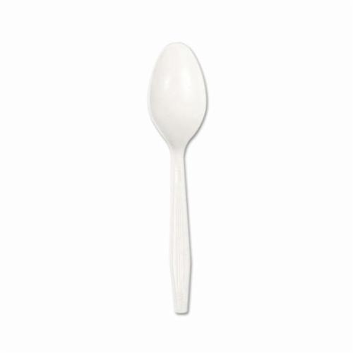 Disposable Teaspoon, Heavyweight, Polystyrene, White