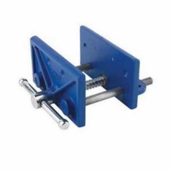 Wood Workers Vise, Regular, 4-1/2 in Jaw Opening, 6-1/2 in Jaw Width, 2 in Throat Depth, Forged Iron