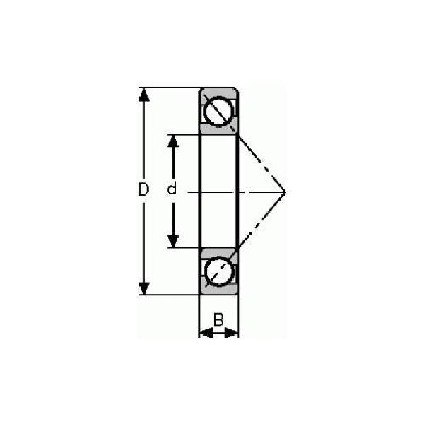 Ball Bearing, Angular Contact, 110 mm Bore, 140 mm Outside Diameter, 1 Rows, 16 mm Width, 25 Contact Angle, Open Closure, Polyamide Cage